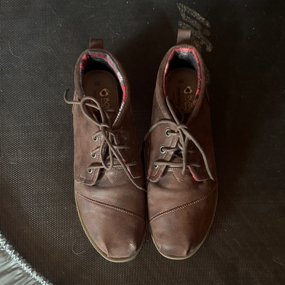 BOBS from Skechers Dark Brown Lace-Up Booties